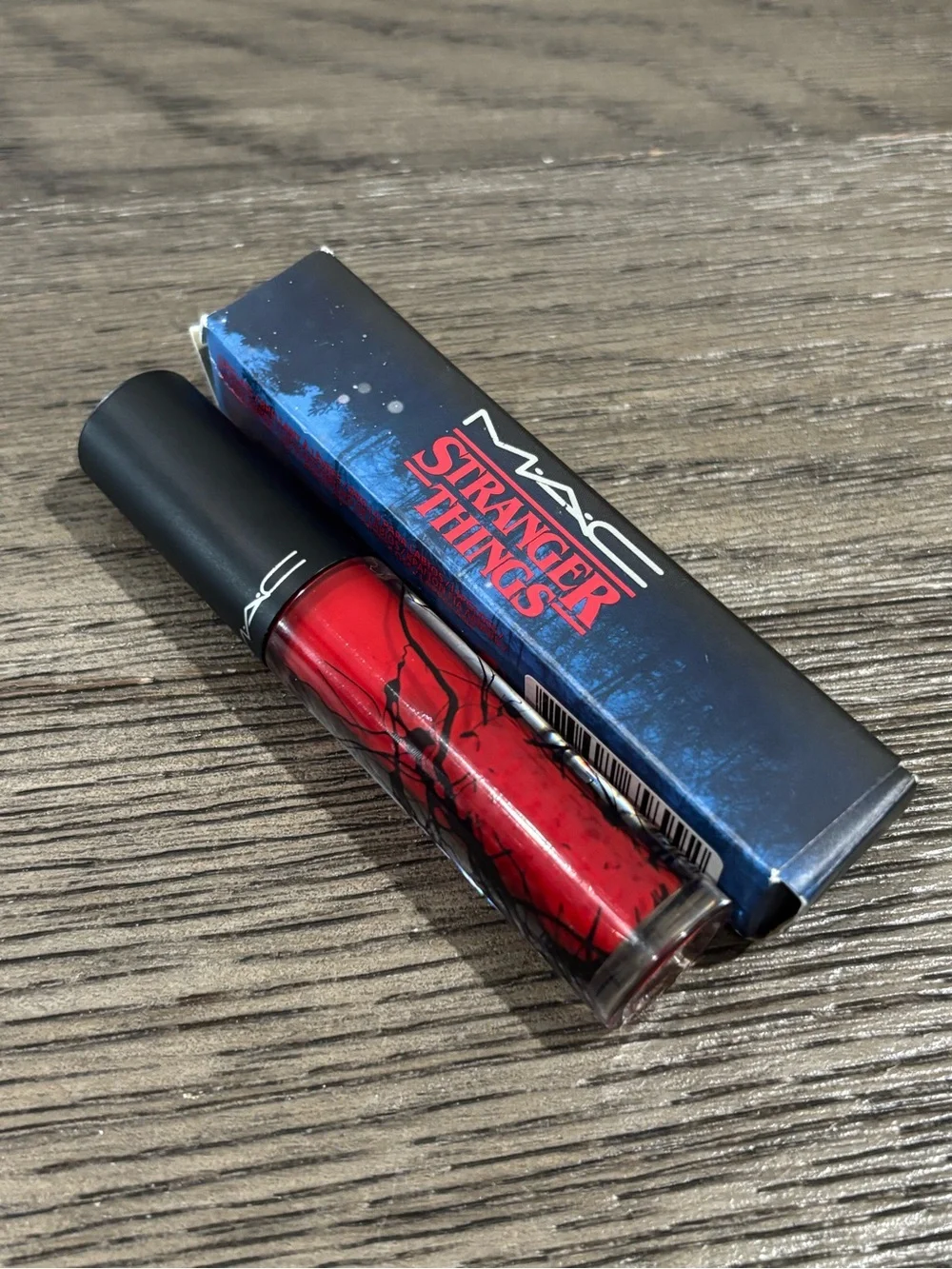 MAC x Stranger Things Rockin’ Robin Red Lipgloss